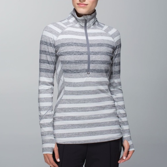 Lululemon Race Your Pace 1/2 Zip
Marshmallow Stripe Heathered Slate - Picture 1 of 16
